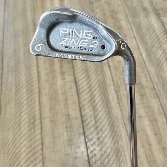 Ping Other - PING Zing 2 Black Dot Single 6 Iron RH Karsten JZ Stiff Steel 37.5" Bad Grip